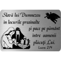 Placuta magnetica argintie, Slava lui Dumnezeu